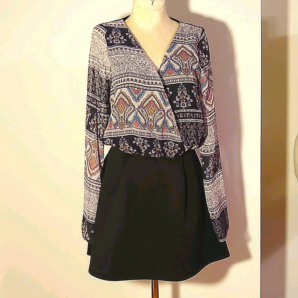 B-Sharp Junior long sleeve dress NWOT